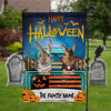 89Customized Happy Halloween Rabbit Welcome Personalized Garden Flag