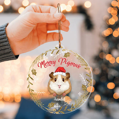 89Customized Merry Pigmas Personalized Ornament