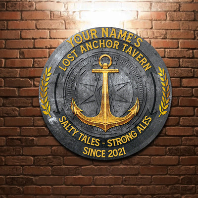 89Customized Lost anchor tavern Customized Wood Sign