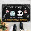 89Customized Welcome a nightmare await personalized doormat