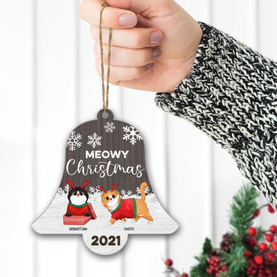 89Customized Meowy Christmas Personalized Ornament