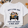 89Customized Husband & Wife Jeeping Partners For Life Personalized Shirt