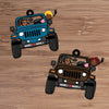 89Customized Personalized Ornament Jeep Girl Dog