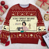 89Customized My sewing space is my happy place Personalized Ugly Sweater