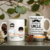 89Customized Thanks for being my uncle. If I had a different uncle, I would punch them in the face and go find you Personalized Mug