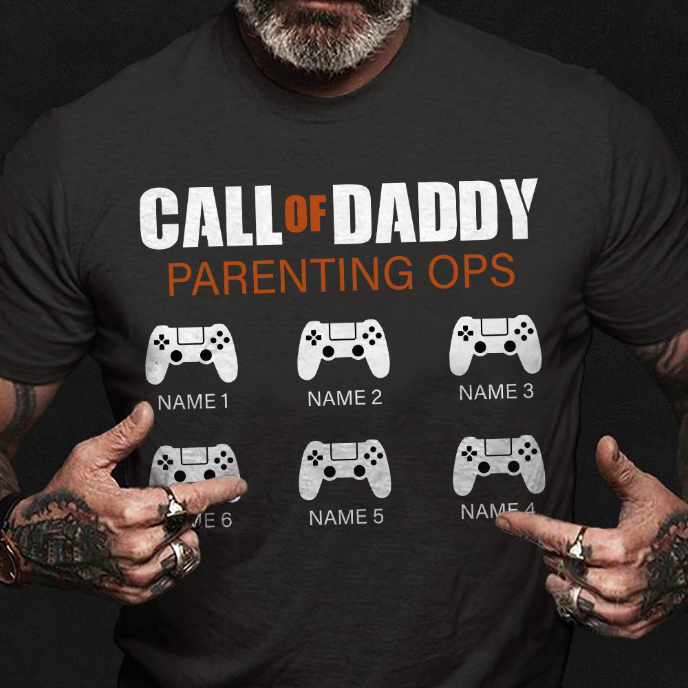 89Customized Call of daddy parenting ops personalized shirt