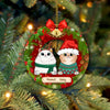 89Customized Christmas Cat Lovers Personalized One Sided Ornament