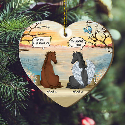 89Customized They Still Talk About You Horses Personalized One Sided Ornament