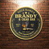 89Customized Brandy & Cigar bar Customized Wood Sign