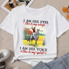 89Customized I am his eyes he is my wings Girl and horse Customized Shirt