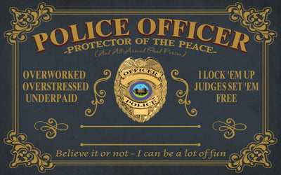 89Customized Personalized Police Officer Pallet Sign