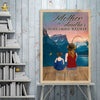 89Customized Mom and daughter fishing personalized poster