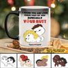 89Customized I adore you and love every part of you especially your butt Funny Couple Personalized Mug