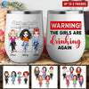 89Customized Soul Sisters Personalized Wine Tumbler