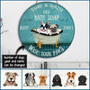 89Customized Dog Bath Soap Personalized Wood Sign
