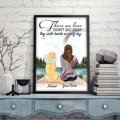89Customized Personalized Poster Those We Love Don't Go Away Dog Mom
