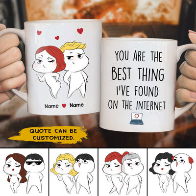 89Customized I love every bone in your body but there's one I'm particularly fond of | Naughty and Funny Couple Personalized Mug