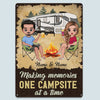 89 Customeized Making memories one campsite at a time Doll Camping Couple Ver.4 Personalized Metal Sign