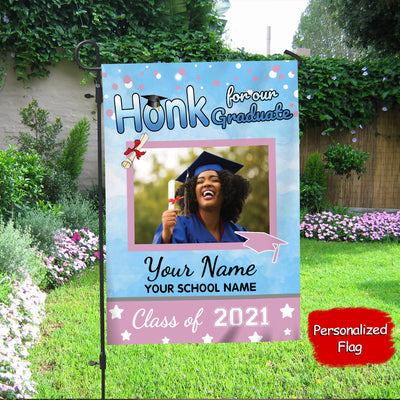 89Customized Personalized Flag Honk For Graduate 2021