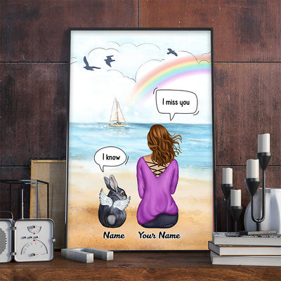 89Customized I Still Talk About You I Love You Bunny Lovers Personalized Poster