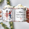 89Customized Behind every crazy daughter is a Mother who made her that way Gift for Mom Personalized Mug