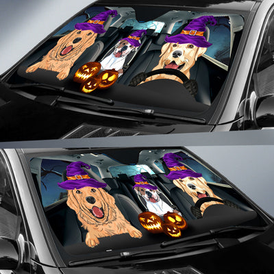 89Customized Halloween Dogs Personalized Car Sun Shade