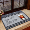 89Customized Great men/women drink whiskey and play guitars 3D amp personalized doormat 2