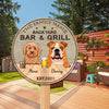 89Customized Dog Backyard Bar & Grill Personalized Wood Sign
