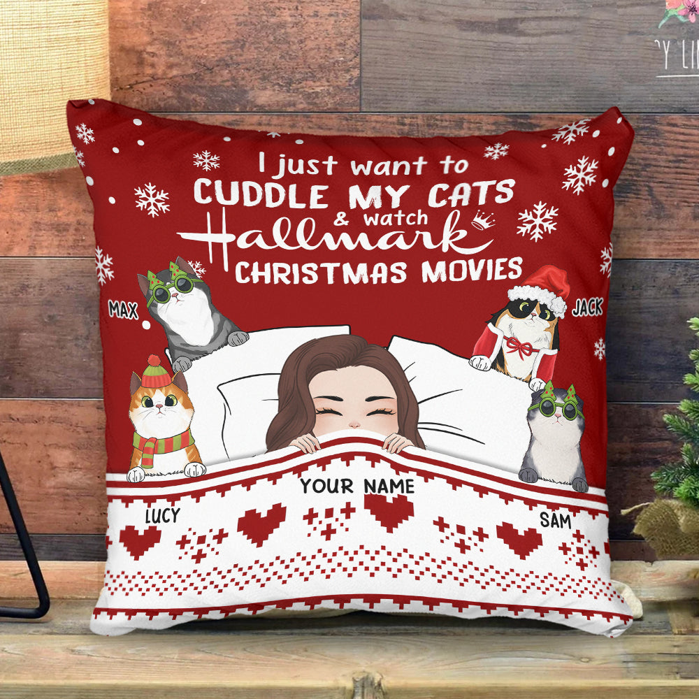 My Spot For Watching Christmas Movies - Personalized Pocket Pillow (Insert  Included)