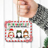 89Customized On The Naughty List And We Regret Nothing Cat Lover Personalized Ornament