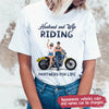 89Customized Husband & Wife Riding Partners For Life Indian Motocycle Personalized Shirt