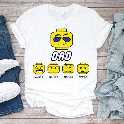 89Customized Lego dad personalized shirt