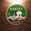 89Customized Dog Bakery The secret ingredient is always love personalized wood sign