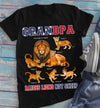 89Customized Grandpa Raises Lions not Sheep Lion Grandpa Shirt