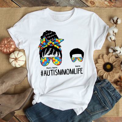 89Customized Austism mom life personalized shirt
