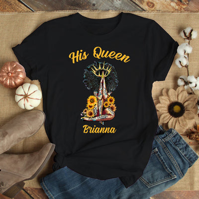 89Customized Her King His Queen Black Couple Black People Shirt