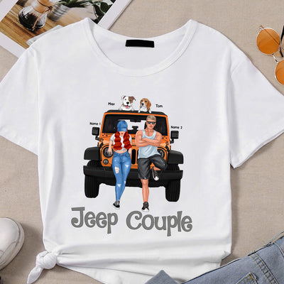 89Customized Jeep Couple Personalized Shirt