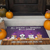 89Customized All Guests Must Be Approved By The Dogs Personalized Doormat