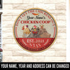 89Customized Chicken coop don't let the chickens out personalized wood sign