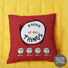 89Customized Father of all things personalized pillow
