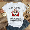 89Customized Personalized 2D Shirt Camping Her Camper Her Dogs Hippie