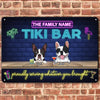 89Customized Tiki Home Bar Dogs Personalized Printed Metal Sign