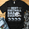 89Customized Best football dad ever personalized shirt