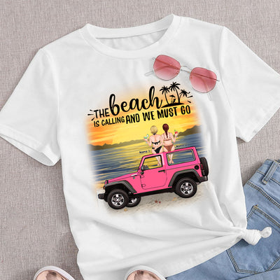 89Customized The Beach Is Calling And We Must Go Personalized Shirt
