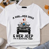 89Customized Just A Girl Who Loves Jeeps And Dogs Personalized Shirt