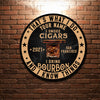 89Customized I drink Bourbon I smoke cigar and I know things Customized Wood Sign