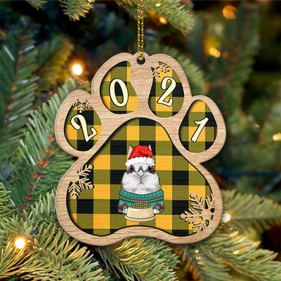 89Customized Christmas Rabbit Lovers Personalized Ornament