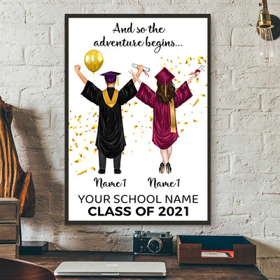 89Customized Personalized Poster Bestie Girl Boy Graduation