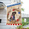 89Customized US Constitution Patriotic Dog Customized Garden Flag