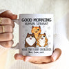 Good Morning Human Servant Your Tiny Furry Overlord Cats Personalized Mug